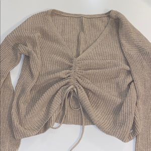 Hollister Reversible cinch front sweater